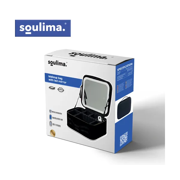 Soulima 27236 LED Cosmetic Case with Mirror