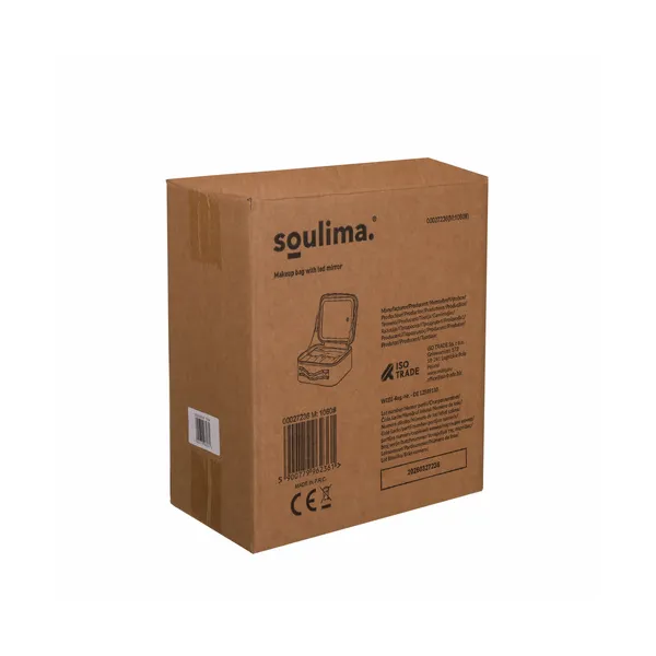 Soulima 27236 LED Cosmetic Case with Mirror