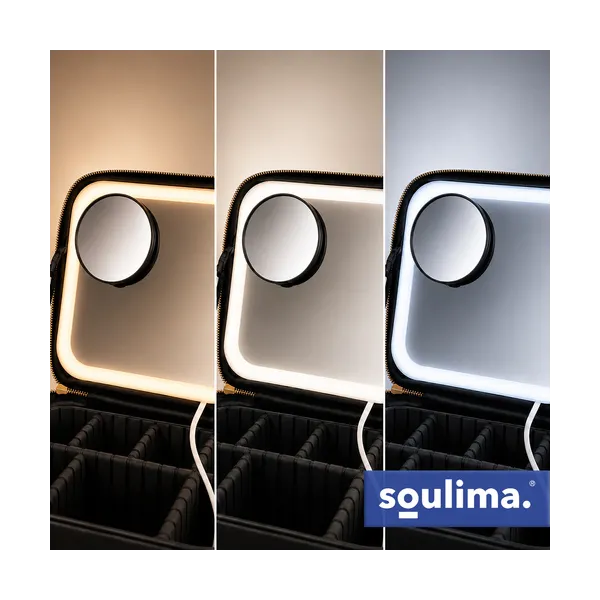 Soulima 27236 LED Cosmetic Case with Mirror