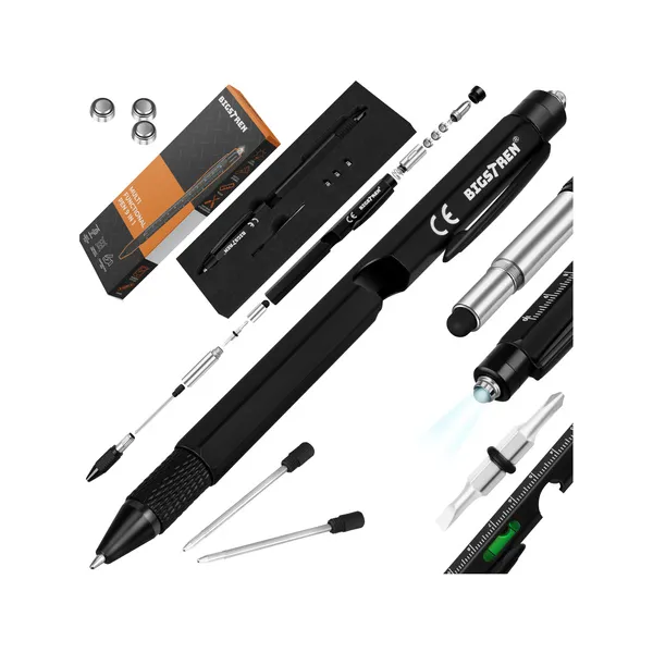 Multifunctional pen - black 9-in-1 Bigstreen