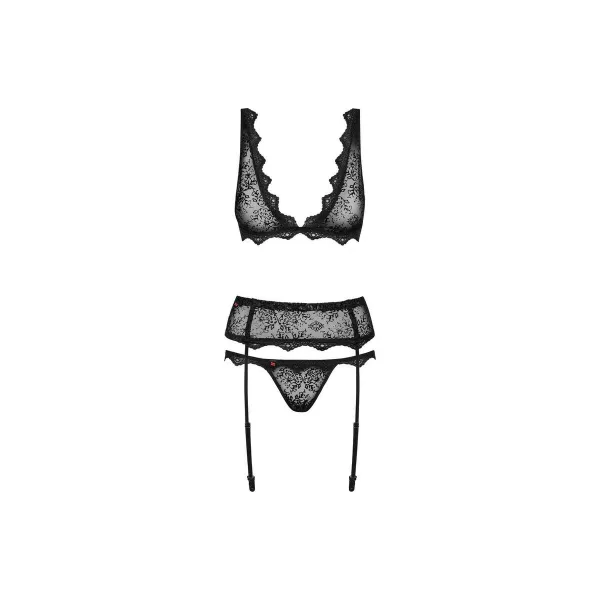 Lace Underwear Set Obsessive Emperita Black L/XL