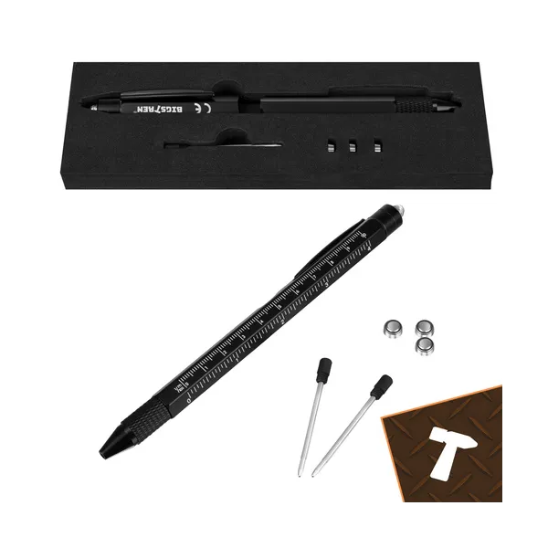 Multifunctional pen - black 9-in-1 Bigstreen