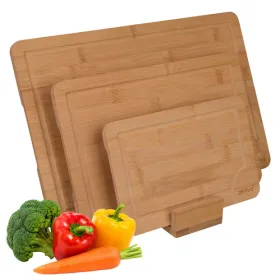 Bamboo chopping board - 3 pcs Zortiva