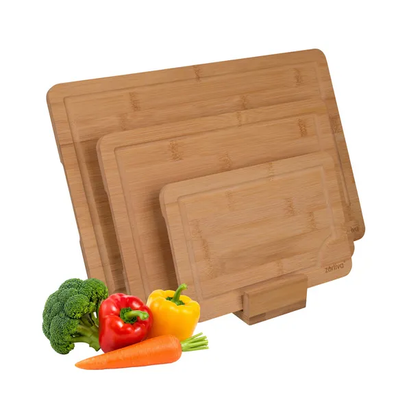 Bamboo chopping board - 3 pcs Zortiva