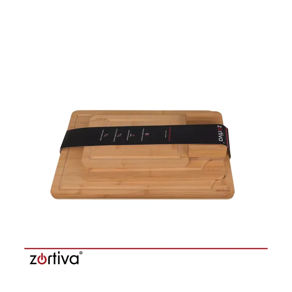 Bamboo chopping board - 3 pcs Zortiva