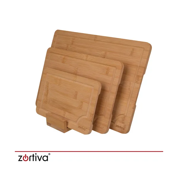 Bamboo chopping board - 3 pcs Zortiva