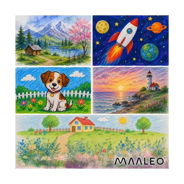 Painting set in a suitcase - Maaleo astronaut