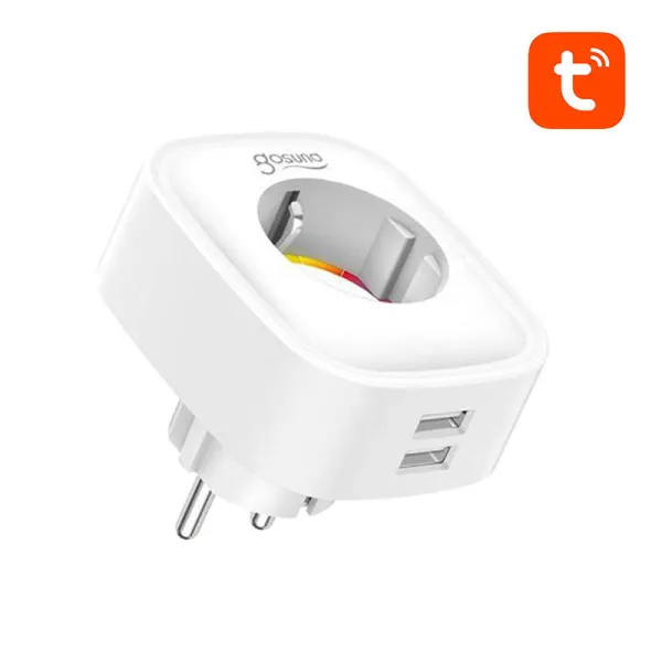 Smart plug WiFi Gosund SP112 2xUSB, 16A, Tuya | Pirkt tiešsaistē — Megaluks