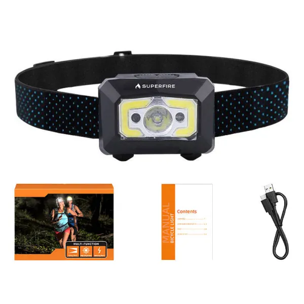 Superfire X30 headlamp, 340 lm, USB, 5 modes, 1 | Купить онлайн — Megaluks