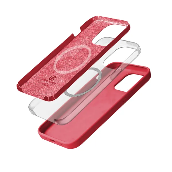 Crong Color Cover Magnetic - iPhone 15 Pro MagSafe Case (Pink)