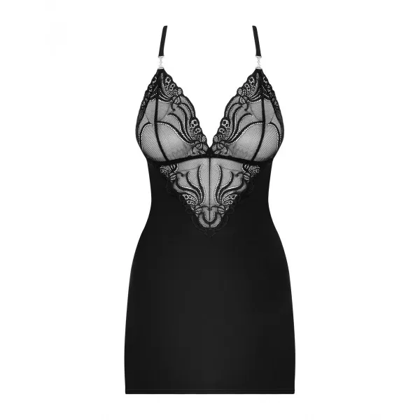 Gumijas Lelle Obsessive 828-CHE-1 L/XL L/XL Melns