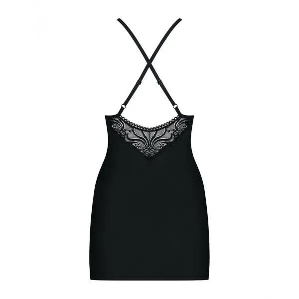 Gumijas Lelle Obsessive 828-CHE-1 L/XL L/XL Melns