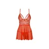 Babydoll Obsessive 838-BAB-3 Red S/M
