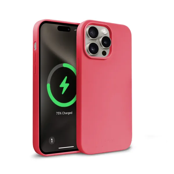 Crong Color Cover Magnetic - iPhone 15 Pro MagSafe Case (Pink)