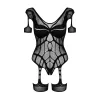 Glaustinukė Obsessive G334 Juoda S/M/L