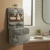 Dunlop – Travel Toiletry Bag with Hanging Hook 25x20x10 cm (Grey)