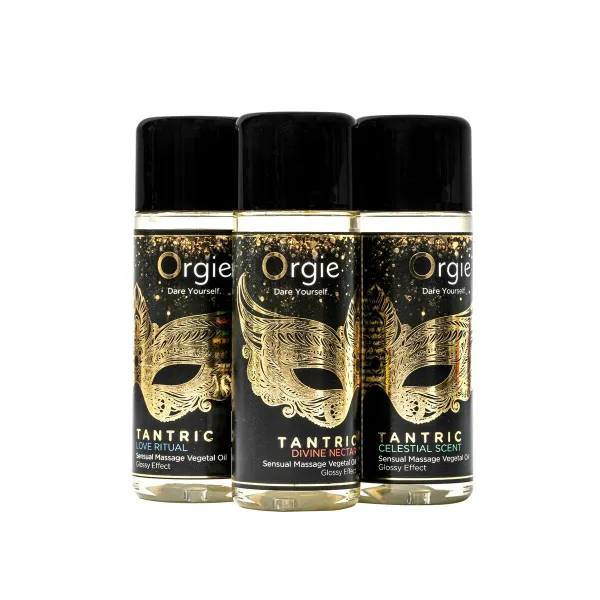 Erotiskā masāžas eļļa Orgie Tantric Mini 30 ml x 3