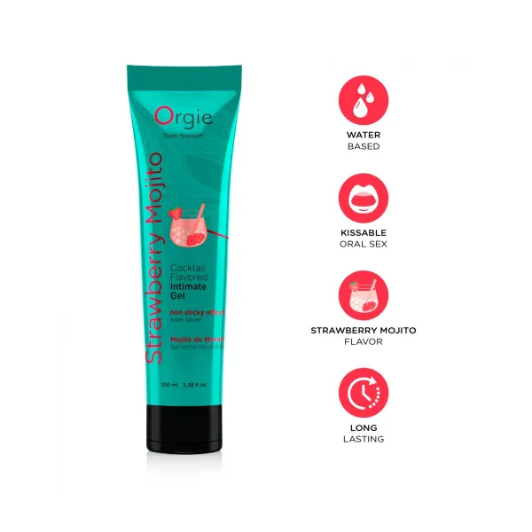 Lubrica Orgie Strawberry Mojito 100 ml Braškė