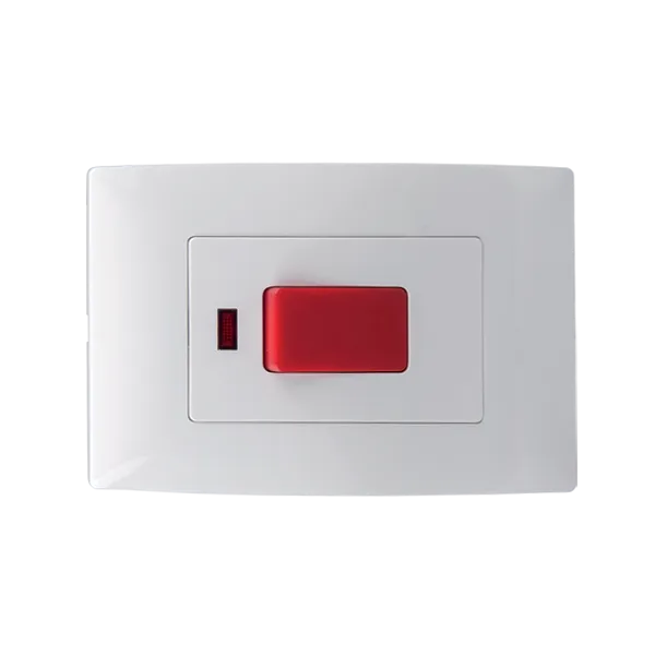 LECCE DOUBLE POLE SWITCH 45A WHITE | Buy online — Megaluks