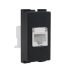 КОМПЬЮТЕРНАЯ РОЗЕТКА LECCE RJ45 CAT5E АНТРАЦИТ | Купить онлайн — Megaluks