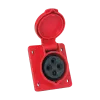 FLUSH MOUNT INDUSTRIAL SOCKET HT-414 16A IP44 3P+E 400V