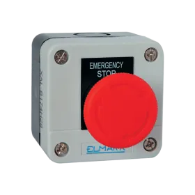 BOX WITH BUTTONS B174 1NC IP44 RED