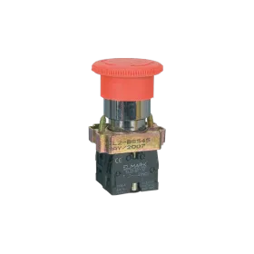 BUTTON WITH HEAD MUSHROOM TYPE BS 545 1NC+1NO RED | Buy online — Megaluks