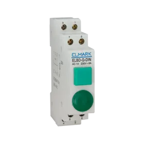 ELBD-R-DIN BUTTON+LAMP 1NO+2NC RED 230