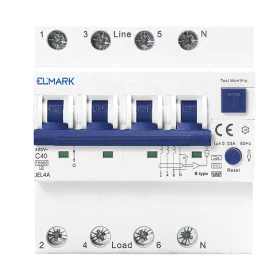 ELECTRONIC RCBO JEL4A 6kA 4P 16A/30mA