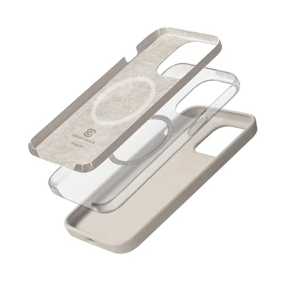Crong Color Cover Magnetic - iPhone 15 Pro Max MagSafe Case (Stone Beige)