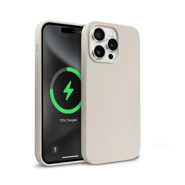 Crong Color Cover Magnetic - iPhone 15 Pro Max MagSafe Case (Stone Beige)