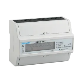 KWH METER FOR DIN-RAIL DTGS-S01, RS485, THREE PHASE, FOUR TARIFF, 7 MODULES