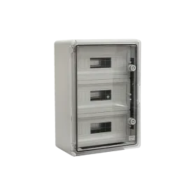 PP3116 BOARD ABS-TRANSPARENT DOOR-45 MODULES IP65