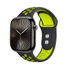 Crong Duo Sport - Apple Watch Band 38/40/41/42 mm (Black/Lime)