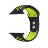 Crong Duo Sport - Apple Watch Band 38/40/41/42 mm (Black/Lime)