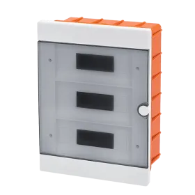 PLASTIC DISTRIBUTION BOX 36 (3X12) WAY – BUILT-IN MOUNTING