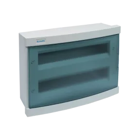 PLASTIC DISTRIBUTION BOX 28 WAY – BUILT-IN MOUNTING, BLUE COVER