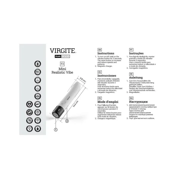 Vibraator Virgite Silikoon