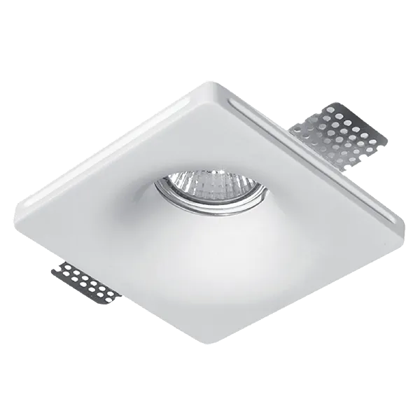 GYPSUM DOWNLIGHT SQUARE GU10 100x100