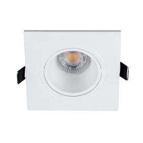 LED PLASTIC SQUARE SPOTLIGHT PAR 16 COB 7W 2700-3000K W | Buy online — Megaluks