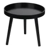 Arti Casa - Round Coffee Table for Living Room 40x36 cm (Black)