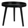 Arti Casa - Round Coffee Table for Living Room 40x36 cm (Black)