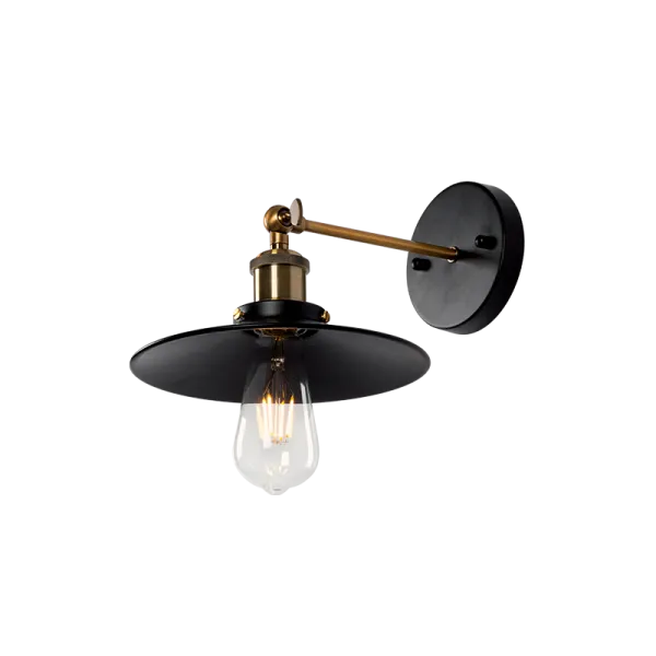 DAMON WALL LAMP 1XE27 BLACK D230mm