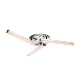 FAYE LED CEILING LAMP 3X4W 3200K CHROME | Buy online — Megaluks
