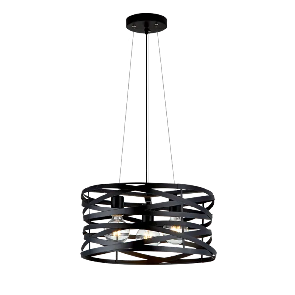 HELIX PENDANT 3XE27 BLACK