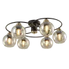 JAY CHANDELIER 6XE27 BLACK/BRONZE | Buy online — Megaluks