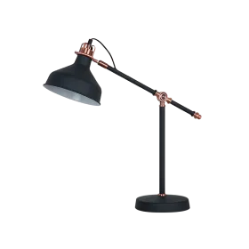 JOHN TABLE LAMP 1XE27 BLACK H600mm | Buy online — Megaluks