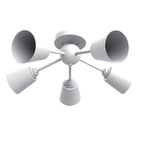 JUDY CHANDELIER 5XE27 WHITE | Buy online — Megaluks