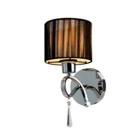 LILLY WALL LAMP 1XE27 CHROME 220X330mm | Buy online — Megaluks