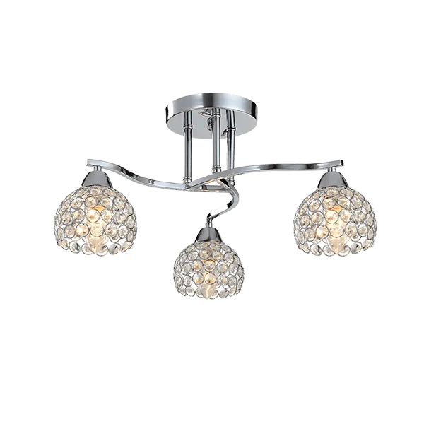 LIZA CHANDELIER 3XE14 CHROME | Buy online — Megaluks